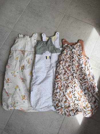 Lot de 3 gigoteuses 6/18 mois