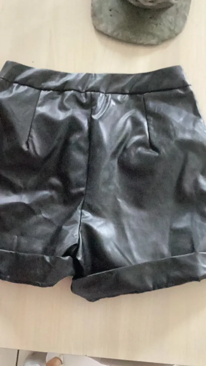 Short simili 2 poches côté taille haute - photo numéro 4