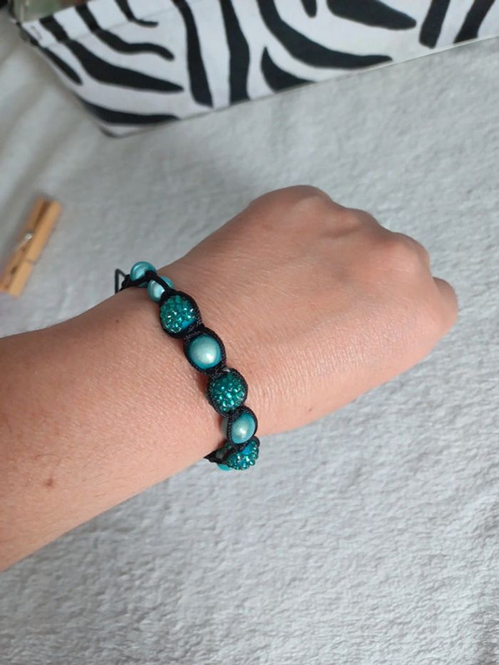 Bracelet bleu turquoise - photo numéro 2