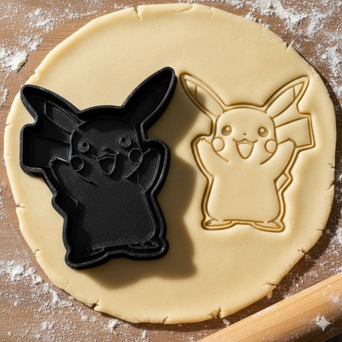 Emporte-pièce Pikachu pour biscuits et pâtisseries créatives - 8 cm