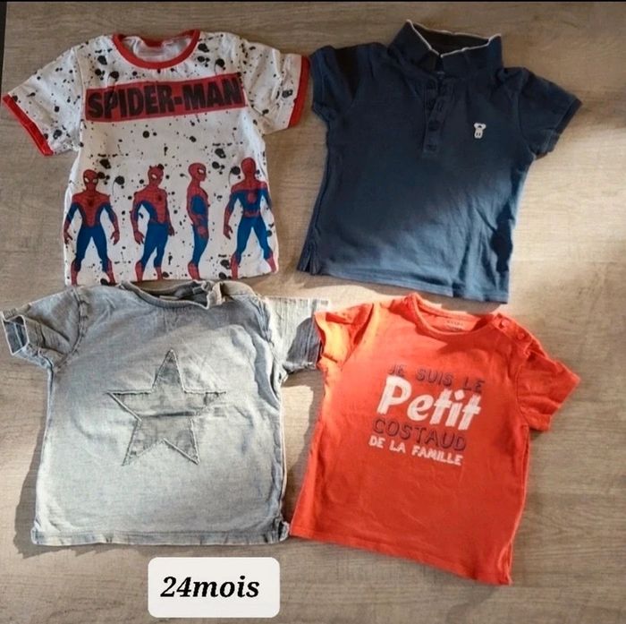 Maillots manches courtes 24mois