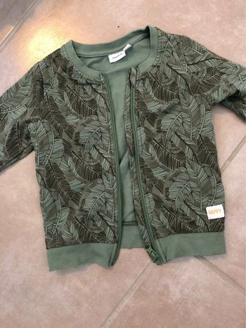 Gilet zippé garçon 18 mois