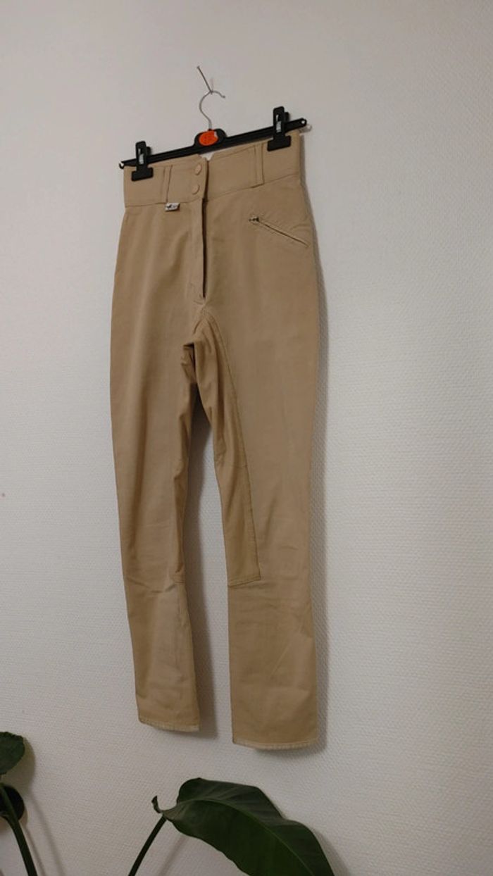 Pantalon taille haute tissu stretch cheval FEROTI 36 - photo numéro 3