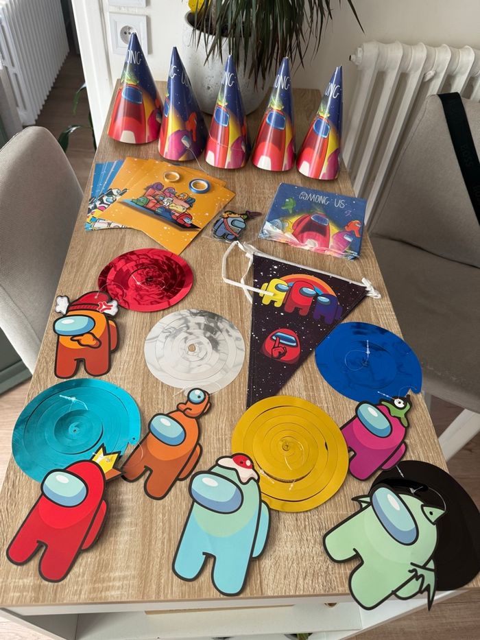 Déco anniversaire Amongus