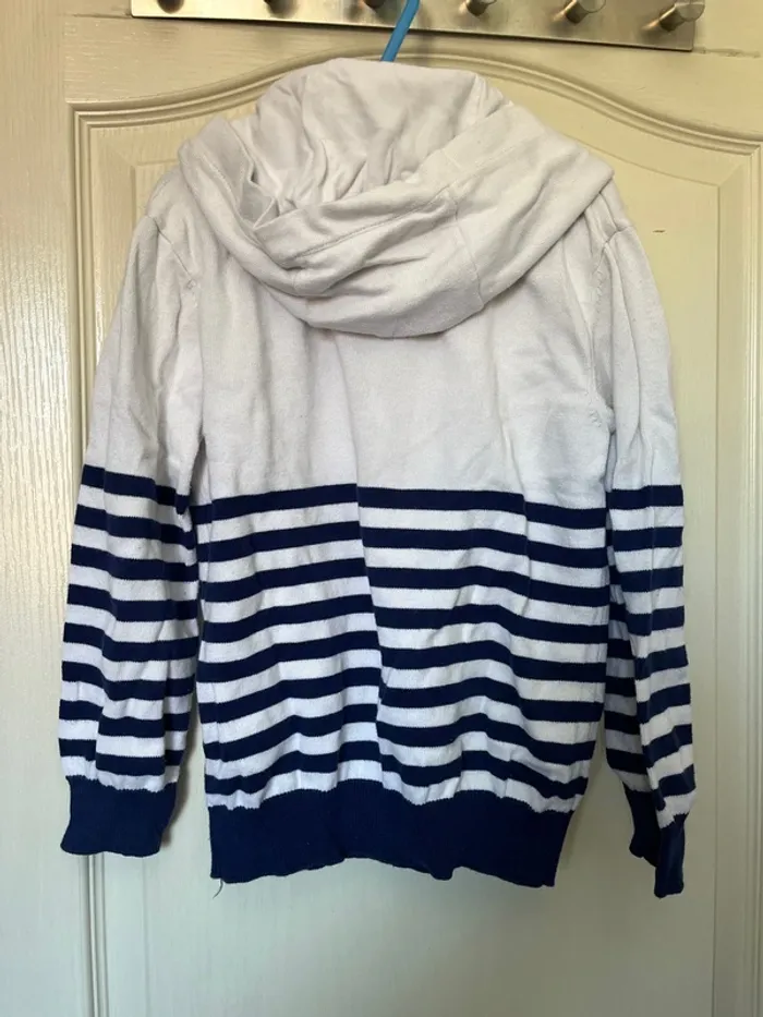 Pull à capuche marinière Orchestra taille 8 ans - photo numéro 2