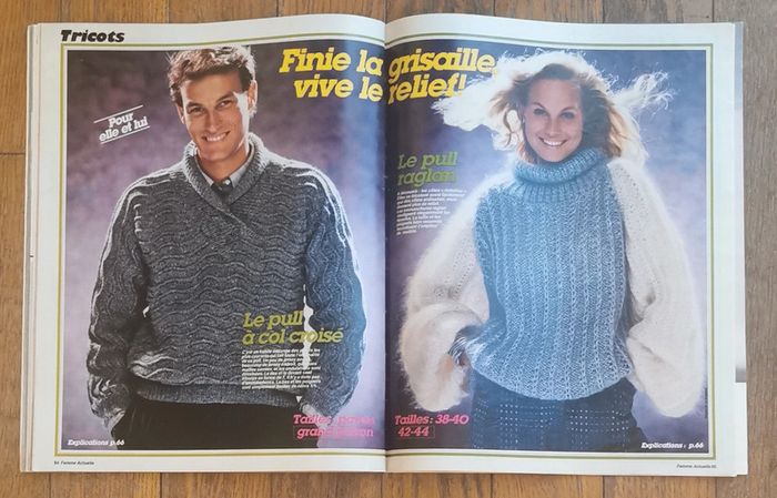 Ancien magazine femme actuelle n°5 années 80 vintage - photo numéro 18