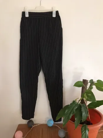 pantalon rayé fille 12 ans taille S