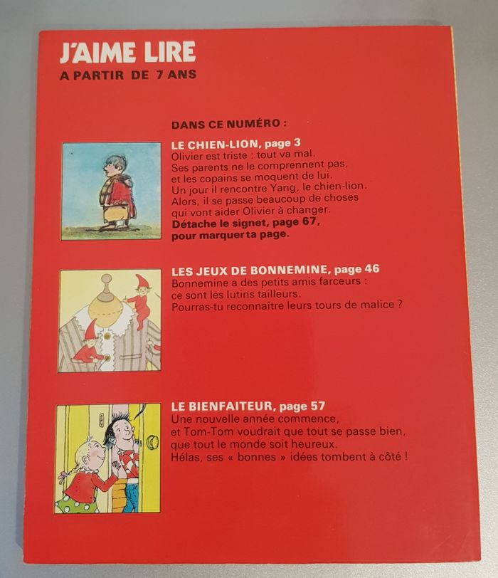 J'aime Lire N° 036 - Le chien-lion (janv-80) - Philippe Roche - André Dahan - Bayard - photo numéro 2