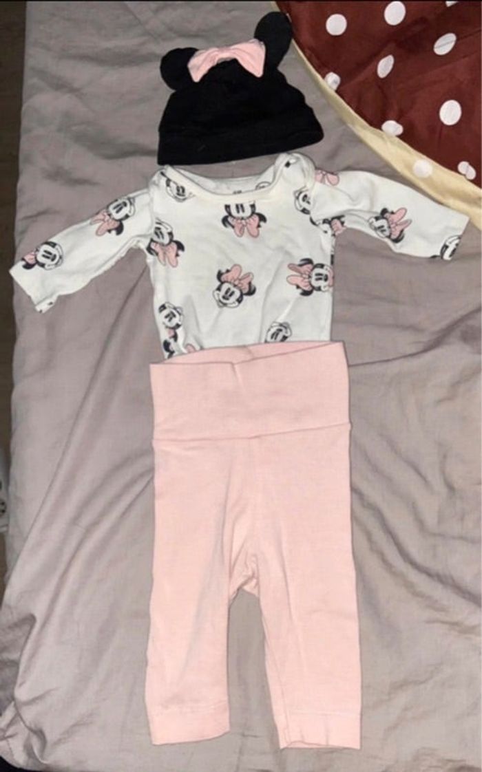 Ensemble minnie 0/1 mois