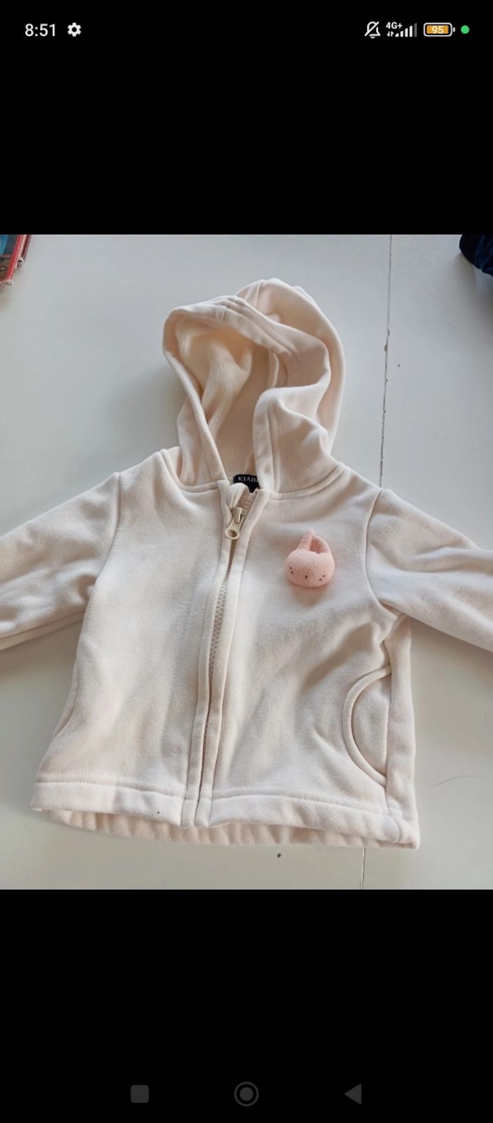 Veste à capuche 6 mois Kiabi