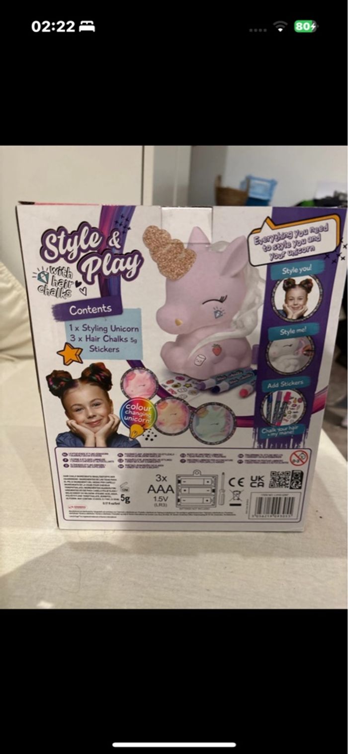 Tête à coiffer et décorer  Licorne - photo numéro 2