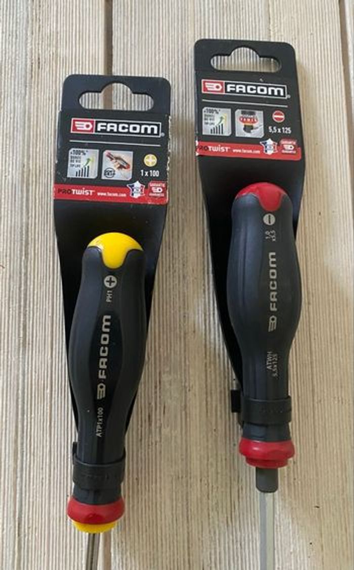 Neuf 2 Tournevis Marque FACOM PROTWIST Made in France 100% durée de vie ! - photo numéro 4