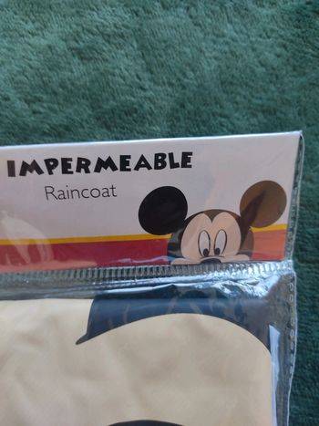 Imperméable enfant Disney 6 ans Mickey Mouse Neuf