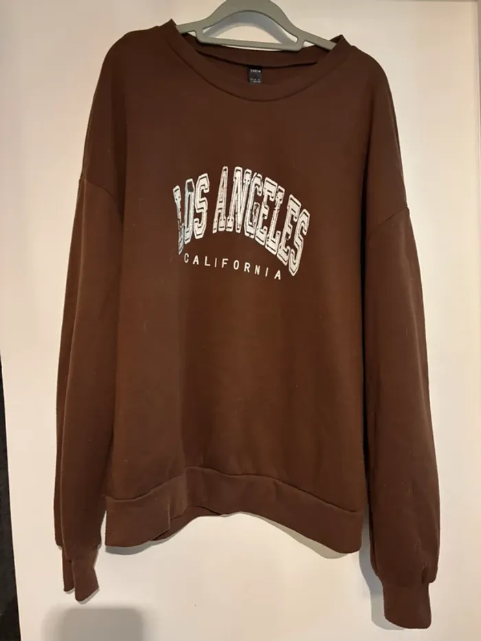 Sweat marron “Los Angeles” Shein - Taille L