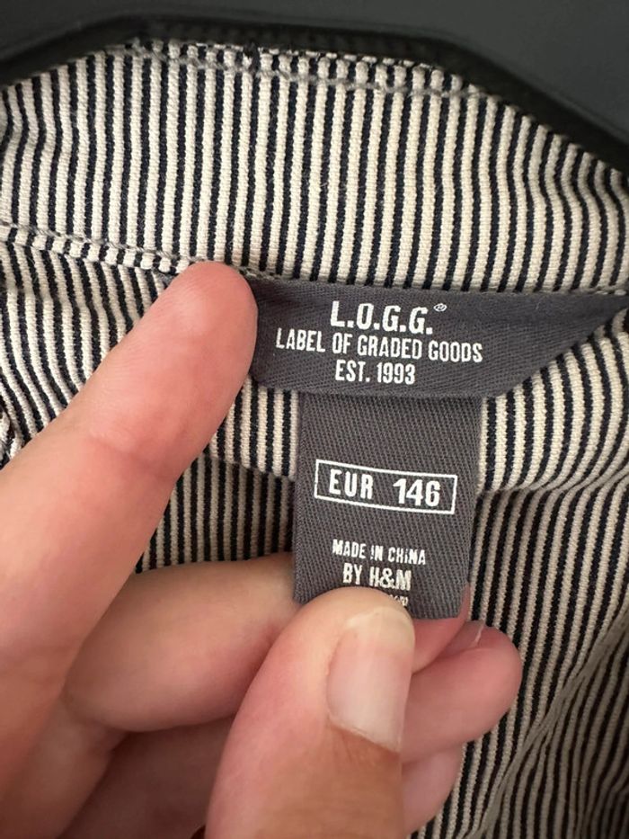 Veste rayé beige LOGG 11 ans - photo numéro 4