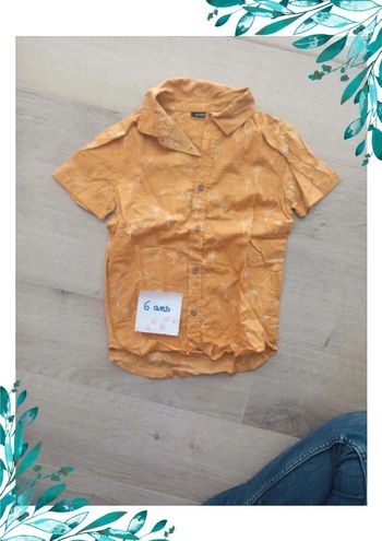 Chemise manches courtes 6 ans garçon neuve