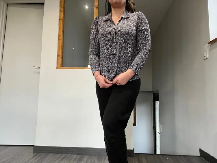 Chemise an'ge bleu et blanc - photo numéro 2