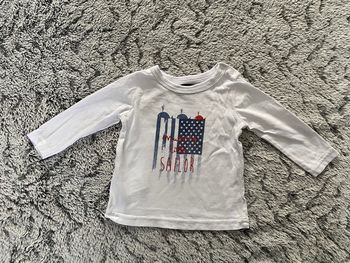 Teeshirt manches longues blanc Tape a l’œil - 12 mois