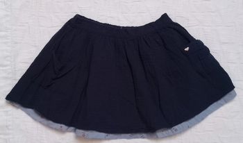 Vertbaudet jupe réversible gase de coton 8 ans