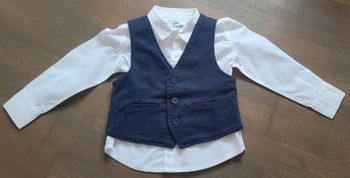 Ensemble chemise + veste sans manche