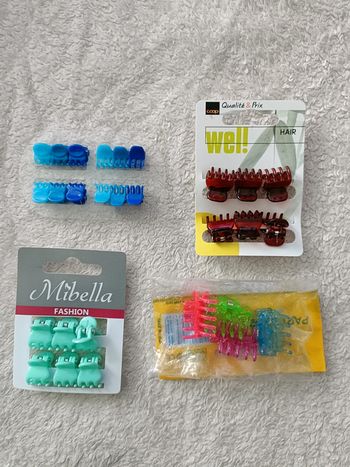 Lot de petites barrettes