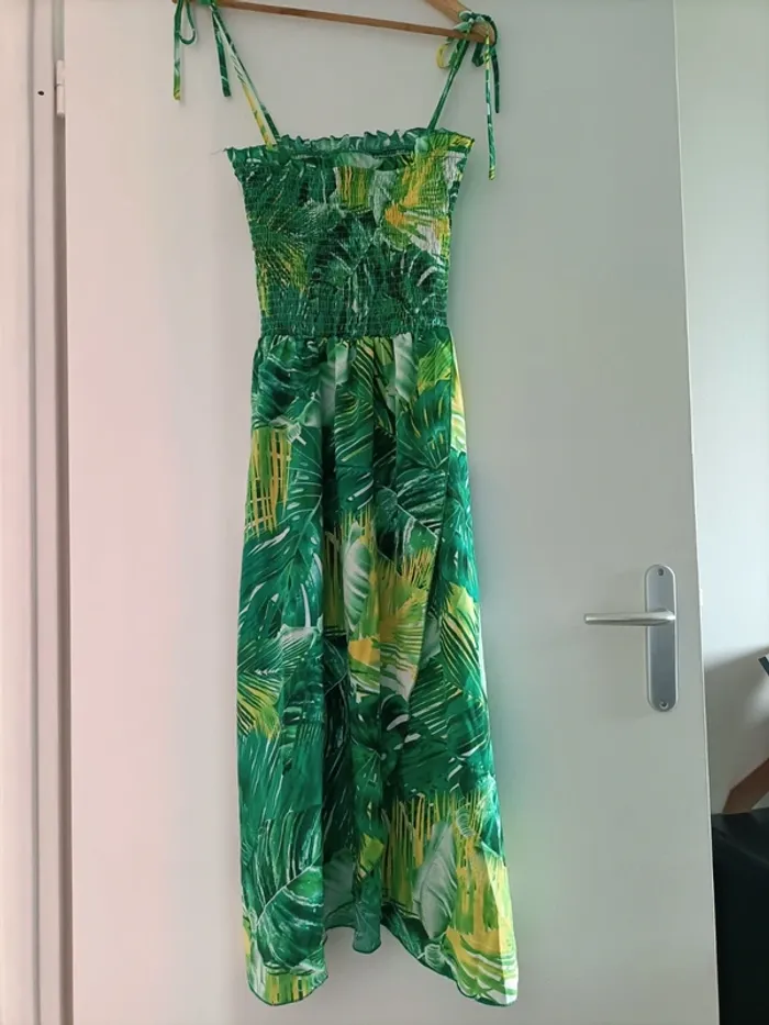 Robe longue verte