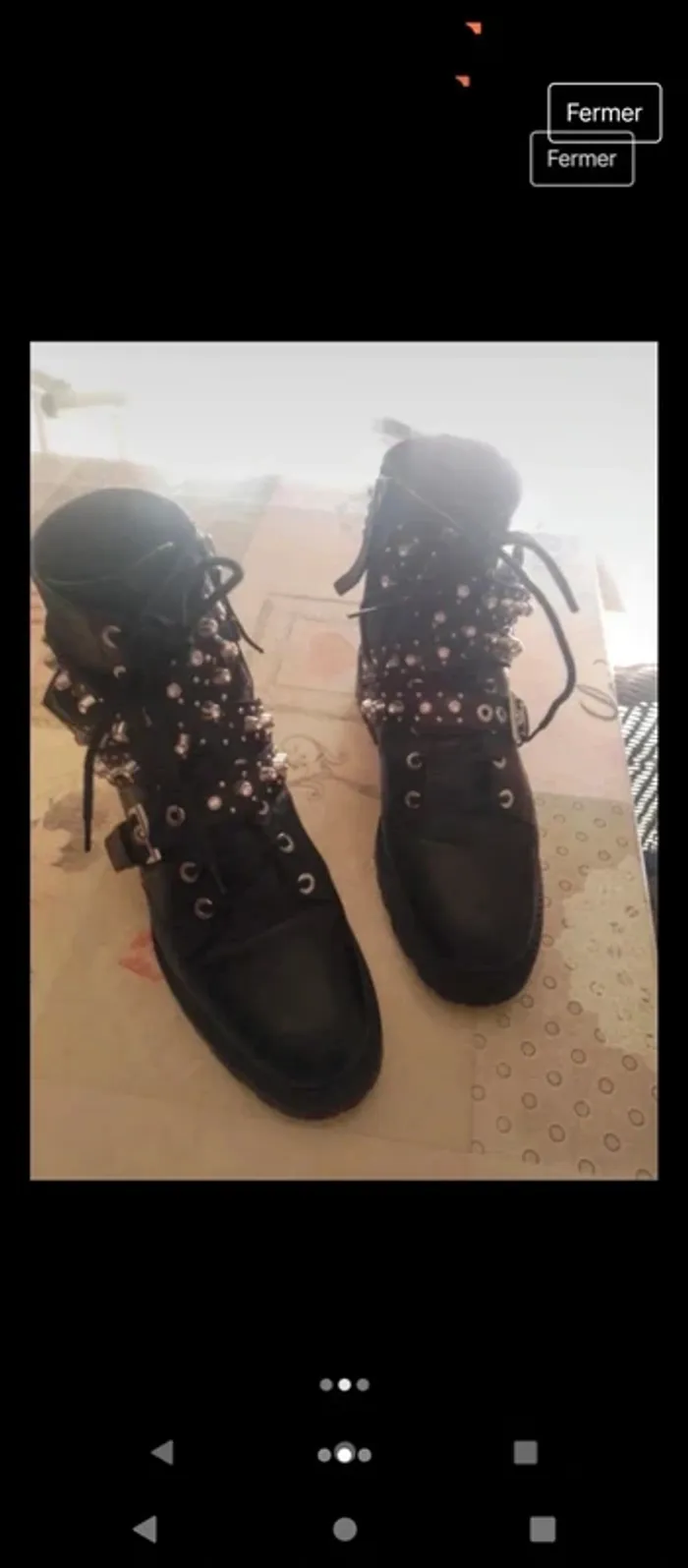 Paire de bottines cloutées Zara - photo numéro 2