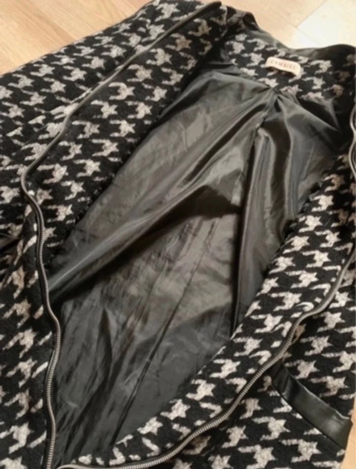 Manteau camaïeu pied de poule - photo numéro 5