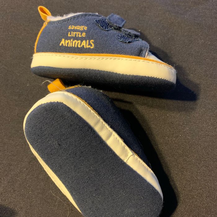 Chaussons/chaussures doublure chaude 6/9 mois Bleu - photo numéro 3