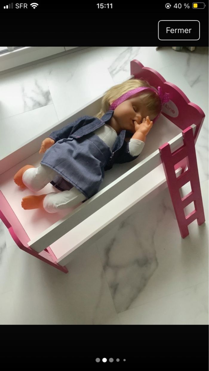 Lit superposé aimantine  avec bb - photo numéro 6