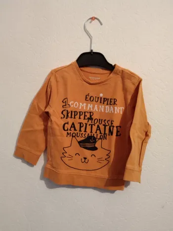 sweat léger verbaudet garcon 18 mois 81cm