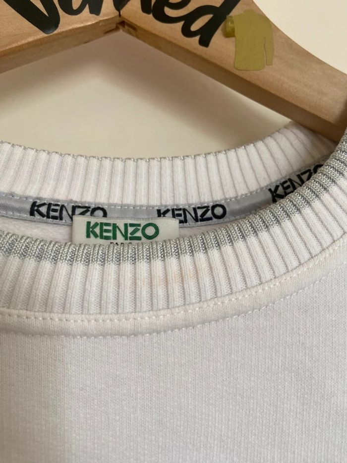 Sweat col rond blanc kenzo - photo numéro 4