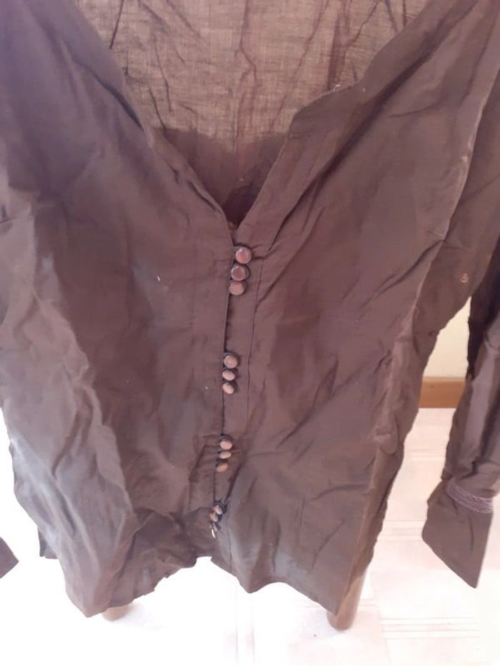 Chemisier marron T40 mdm - photo numéro 2