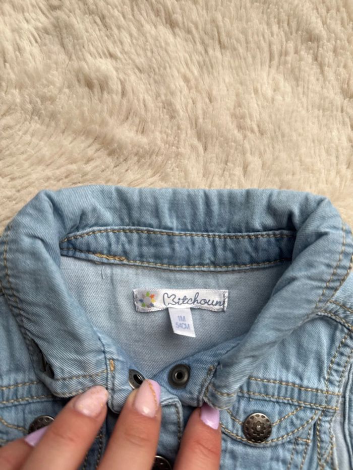 Veste en jeans kitchoun 1 mois - photo numéro 2