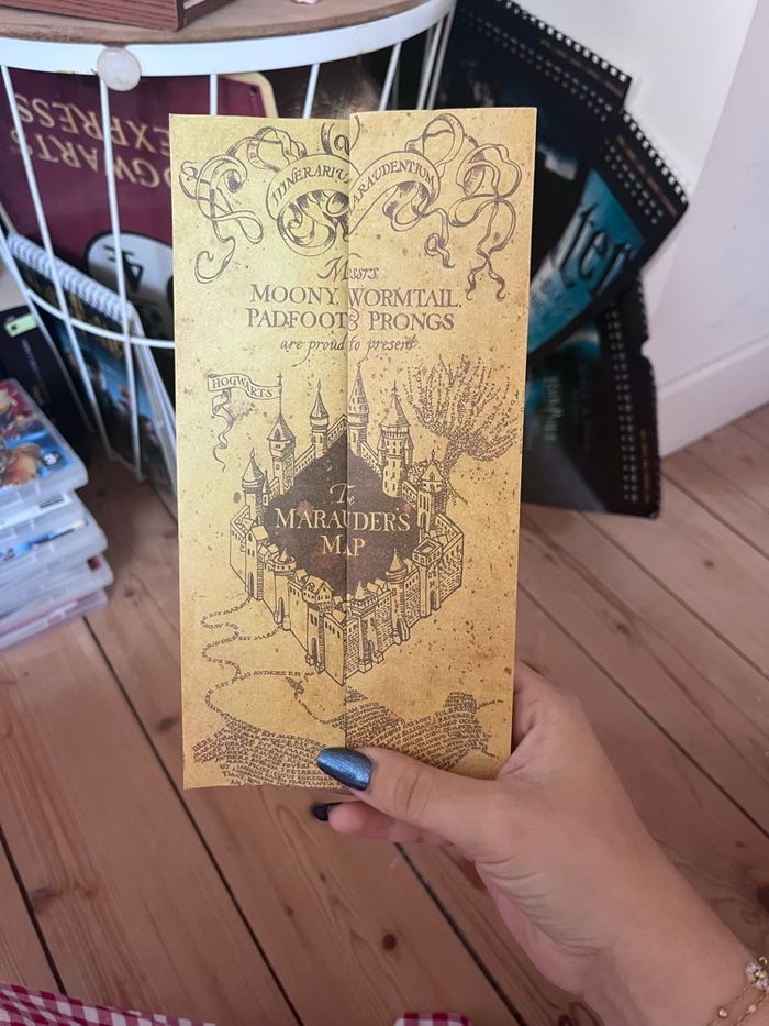 Mini carte du Maraudeur Harry Potter - photo numéro 2