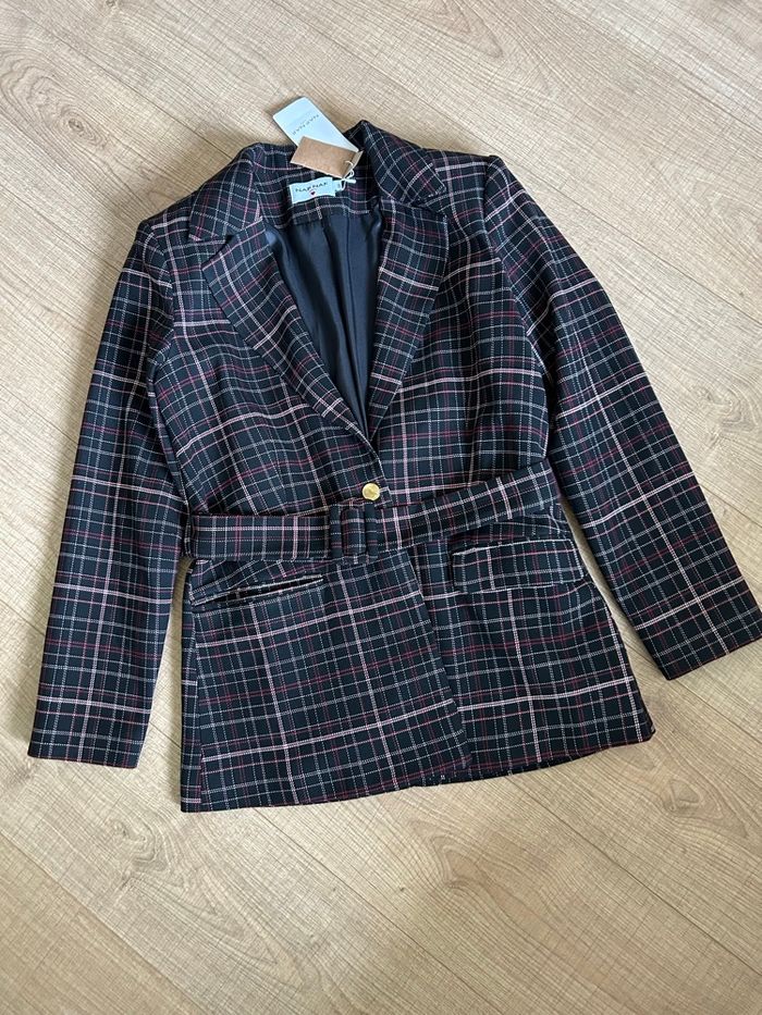 Veste à carreaux neuve Naf Naf taille 38 (valeur 90€) - photo numéro 7