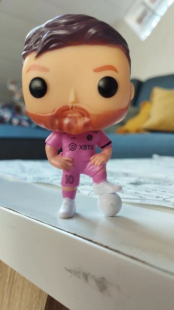 Figurine cartoon football neuve Lionel Messi Inter Miami