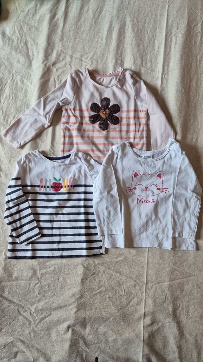 Lot de 3 tee-shirt manche longue 9 mois