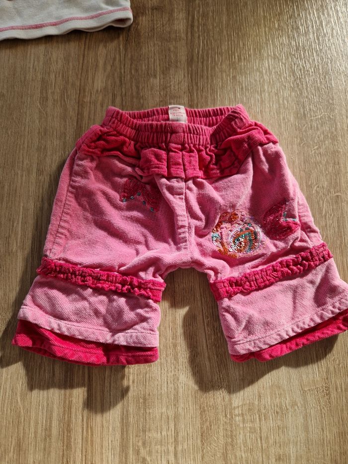 Adorable ensemble Bébé Fille 3 mois - T-shirt & Pantalon rose - Orchestra - photo numéro 2