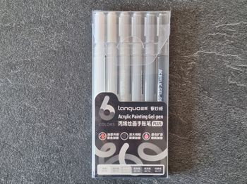 Boîte de 6 Stylos Gel Languo pour Coloriage – Couleur de l’Esquisse