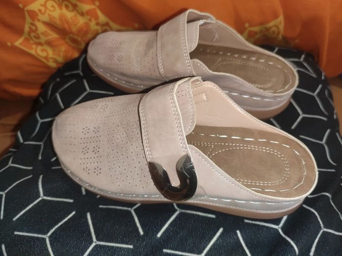 Mules Sabots femme beige p38 - photo numéro 2