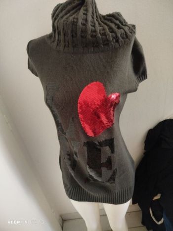 #kytieSfemme. Robe pull manches courtes taille S