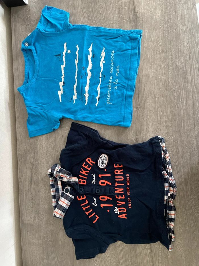 Lot de 19 tee-shirts taille 6 mois - photo numéro 2