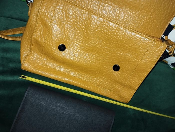 Sac porté épaule jaune moutarde - photo numéro 2