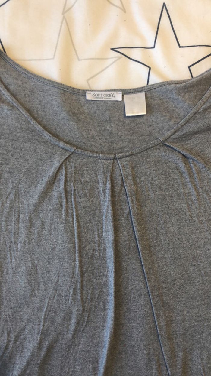 Tee shirt gris soft grey tout simple taille 38/40 - photo numéro 5