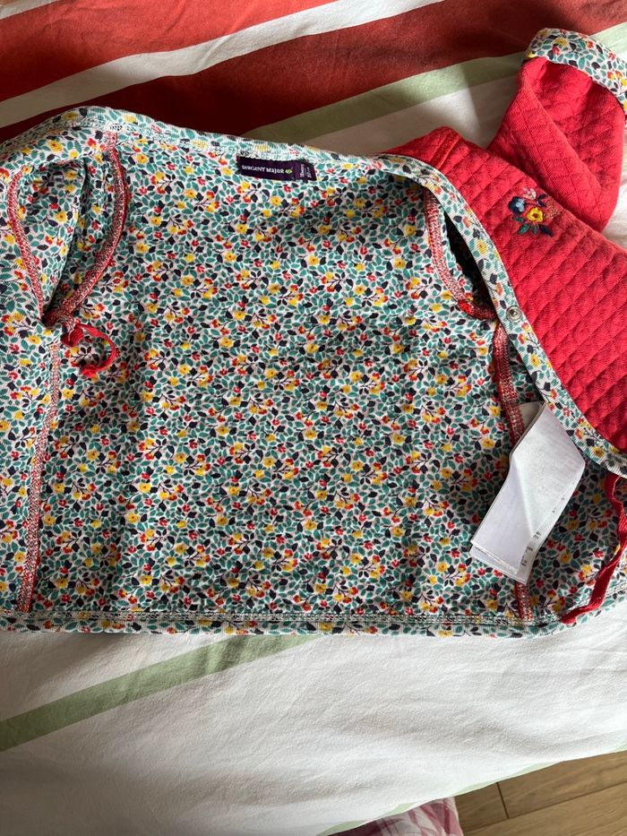 Gilet sergent major 18mois rouge-Liberty - photo numéro 2