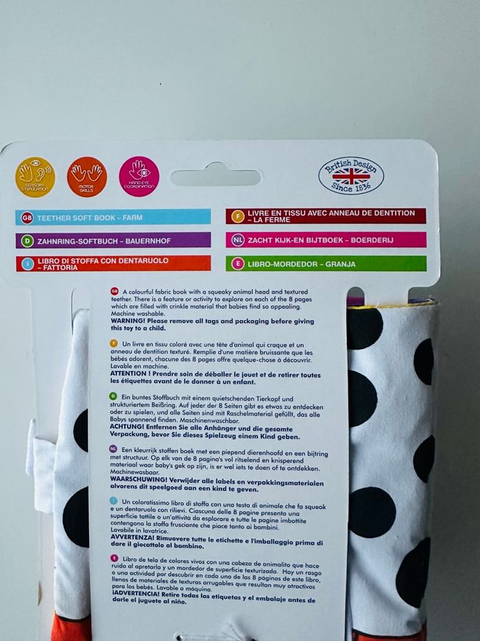 Livre sensoriel en tissu avec anneau de dentition - Galt - neuf - photo numéro 9