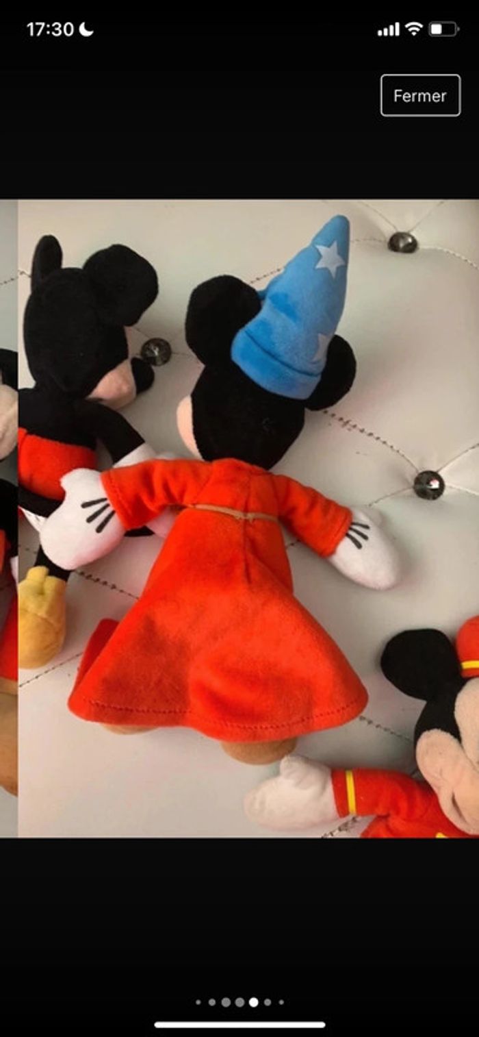 Ensemble de 3 peluche collector Mickey Disney - photo numéro 9