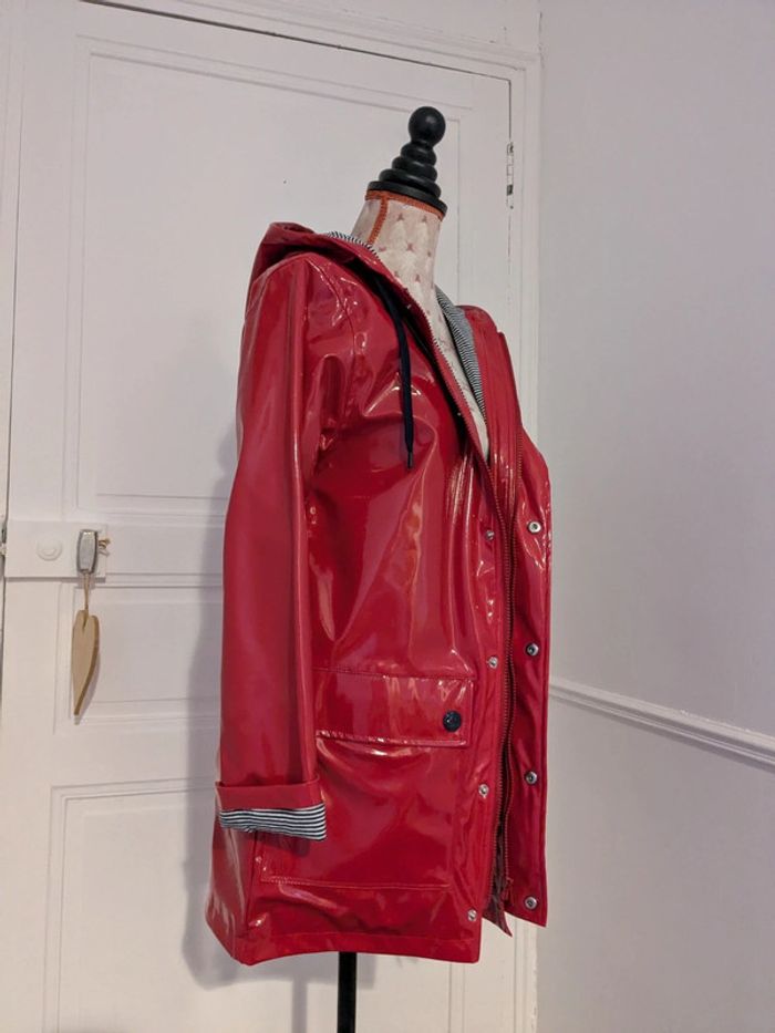 Ciré imperméable rouge vernis XXS - photo numéro 5