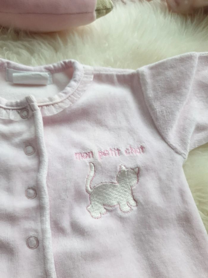 Grenouillere avec gilet en laine 1mois - photo numéro 2